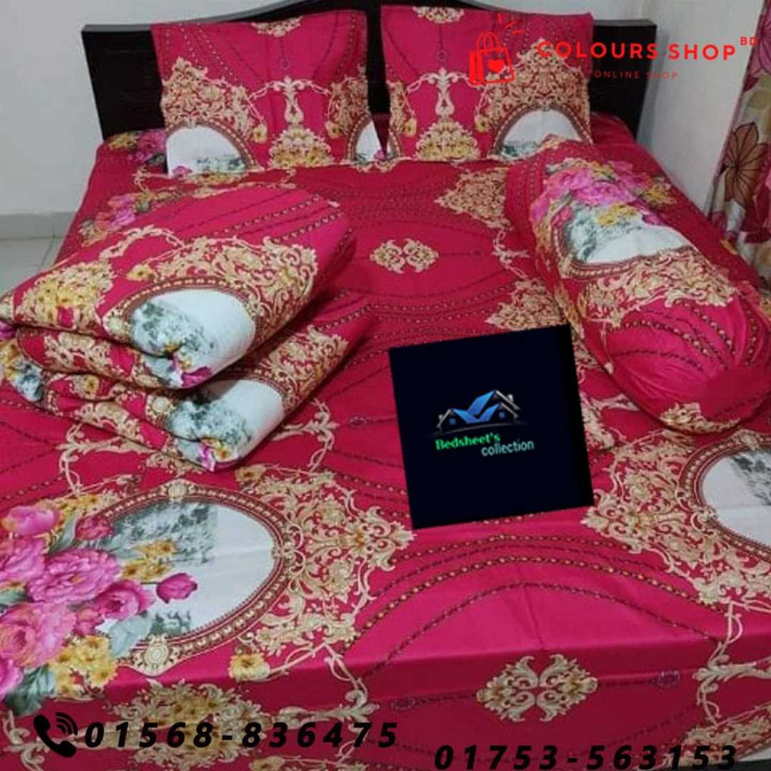 Luxury,Twill,Cotton,Fabrics,5ps,er,Comforter,Set