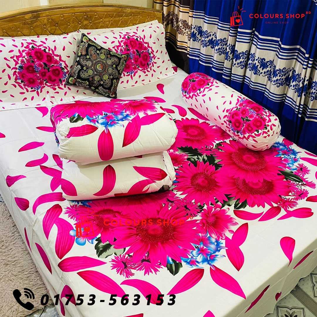 Luxury,Penel,Cotton,Fabrics,5ps,er,Comforter,Set