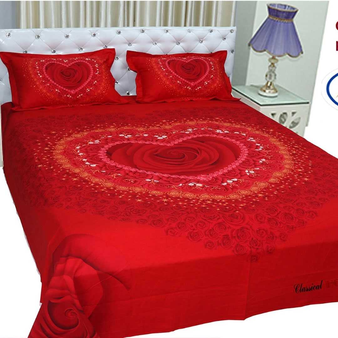 Luxury,3D,Design,Cotton,King,Size,HOME,TEX,Bedsheet