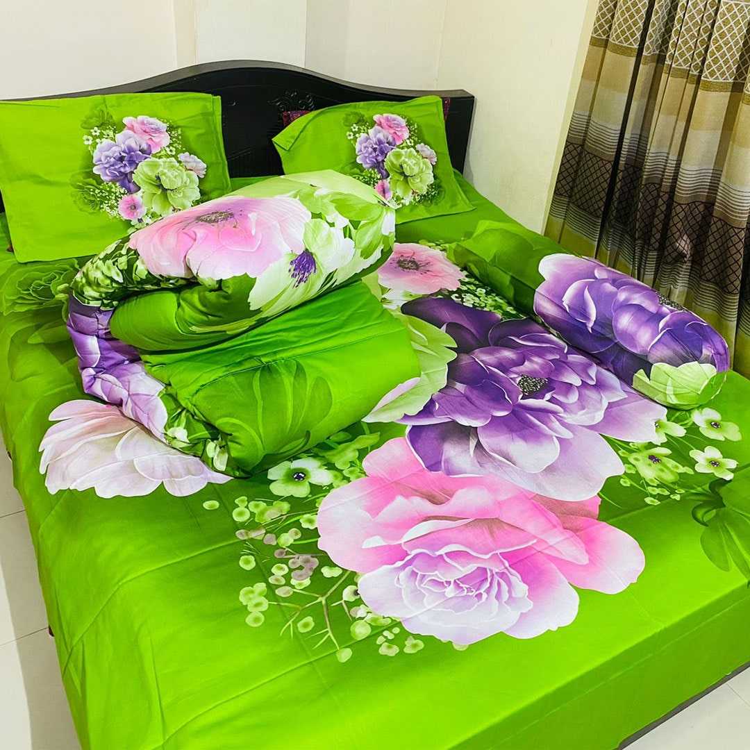 Luxury,Penel,Cotton,Fabrics,5ps,er,Comforter,Set