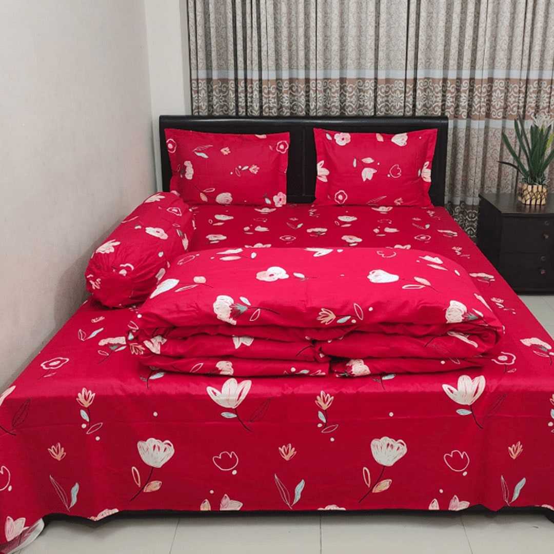 Luxury,Twill,Cotton,Fabrics,5ps,er,Comforter,Set