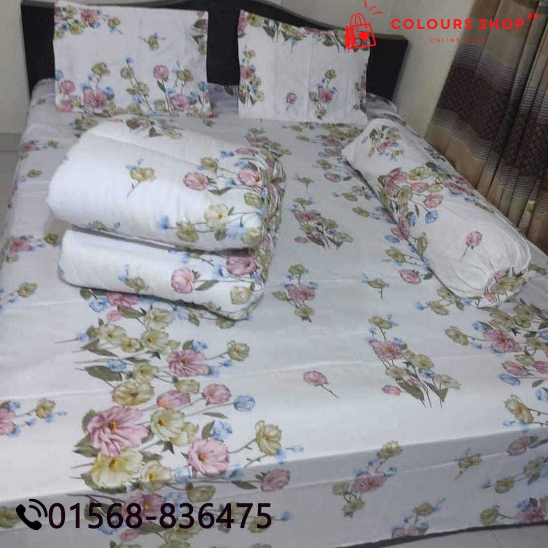 Luxury,Twill,Cotton,Fabrics,5ps,er,Comforter,Set