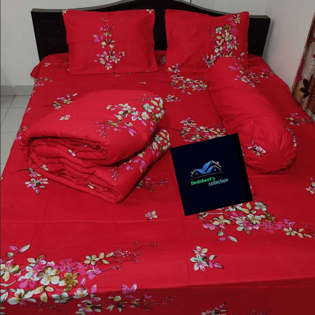 Luxury,Twill,Cotton,Fabrics,5ps,er,Comforter,Set