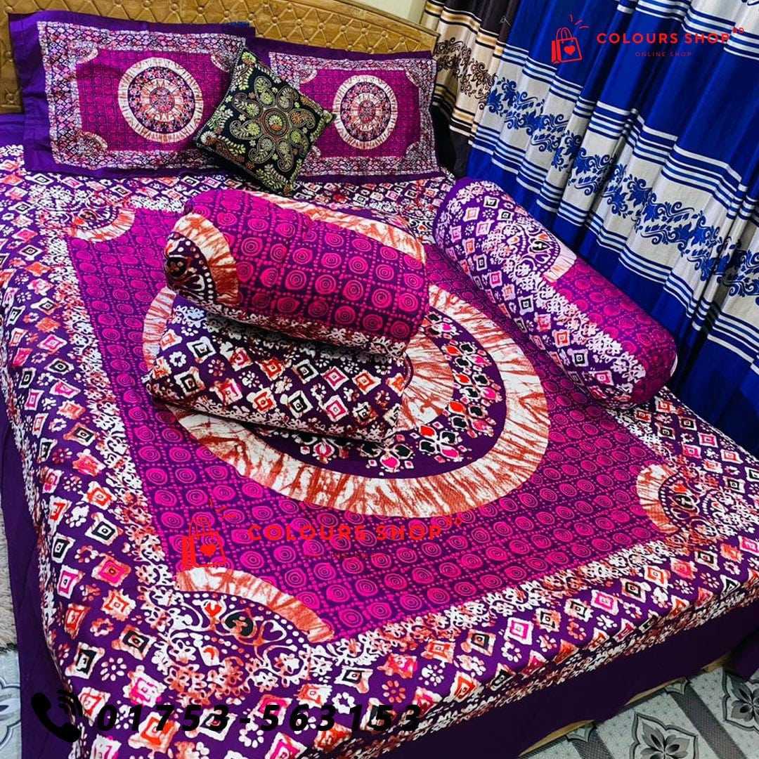 Luxury,Penel,Cotton,Fabrics,5ps,er,Comforter,Set