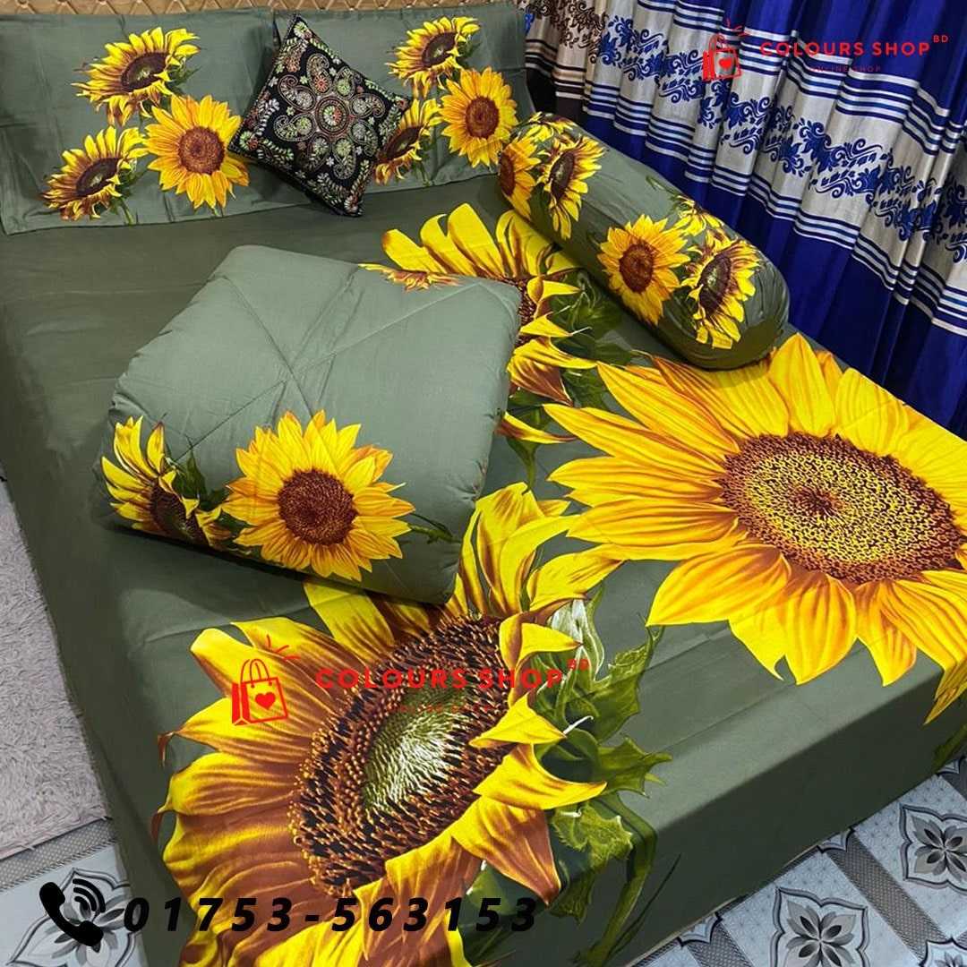 Luxury,Penel,Cotton,Fabrics,5ps,er,Comforter,Set