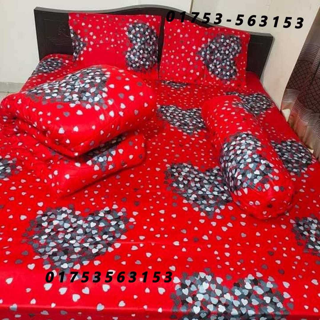 Luxury,3D,Design,Cotton,King,Size,Bedsheet