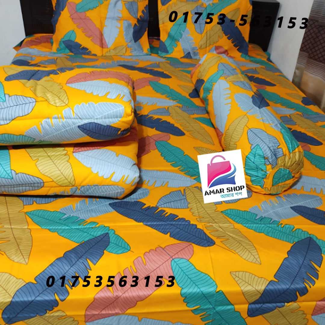 Luxury,3D,Design,Cotton,King,Size,Bedsheet