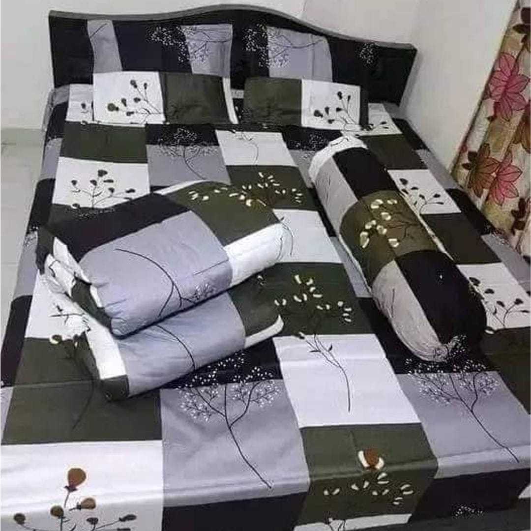 Luxury,Twill,Cotton,Fabrics,5ps,er,Comforter,Set