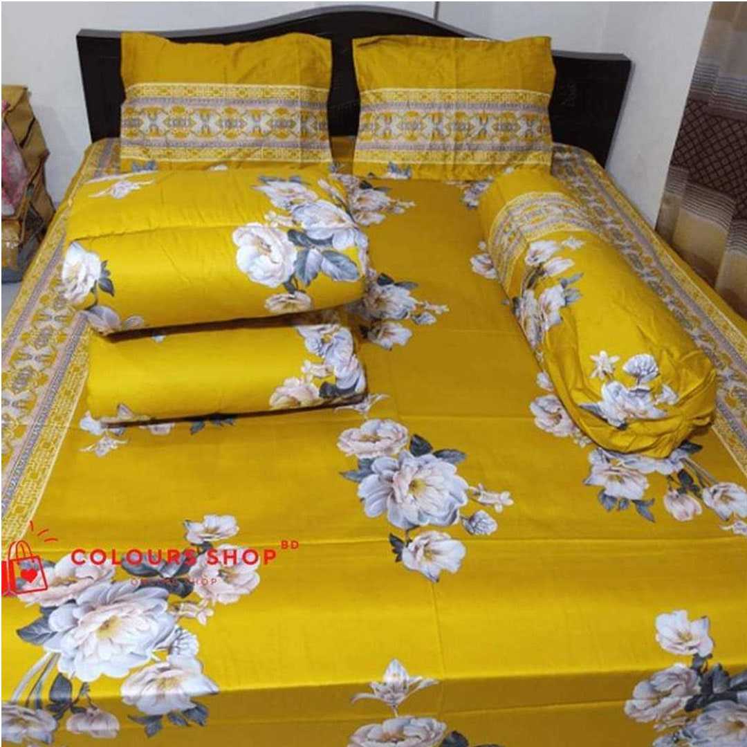 Luxury,Twill,Cotton,Fabrics,5ps,er,Comforter,Set