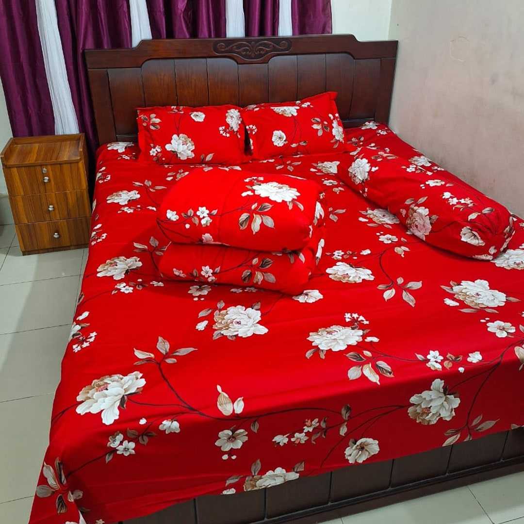 Luxury,Twill,Cotton,Fabrics,5ps,er,Comforter,Set