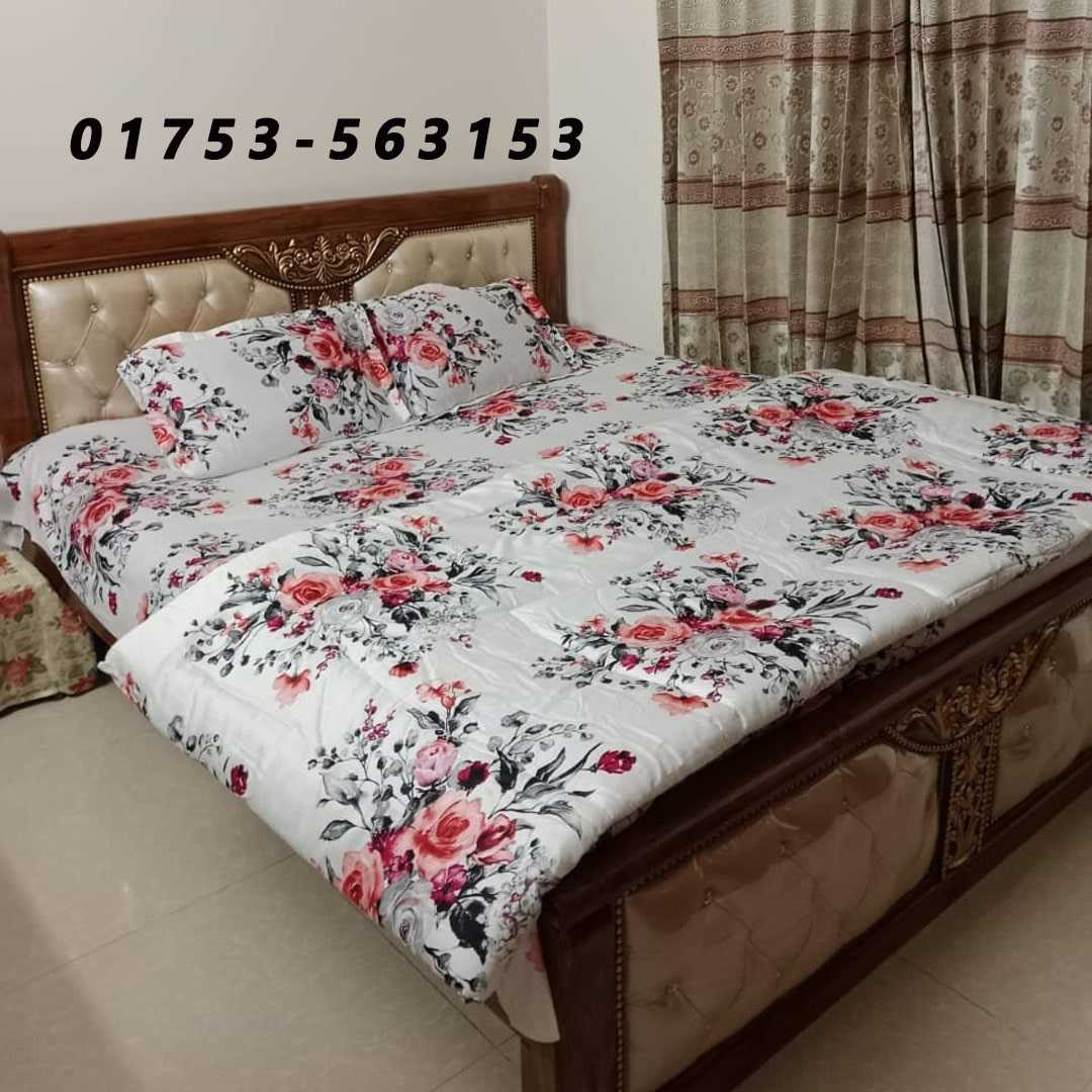 Luxury,Twill,Cotton,Fabrics,5ps,er,Comforter,Set