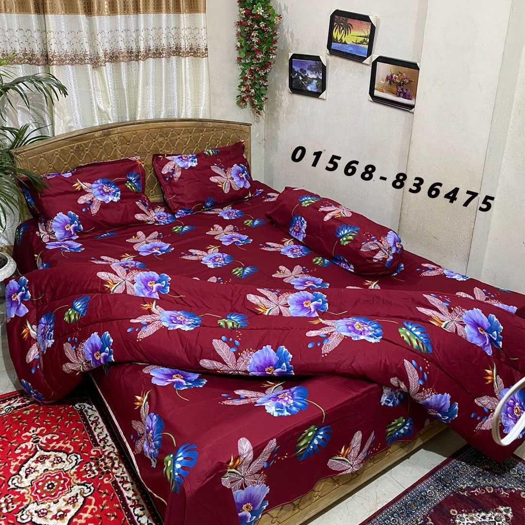 Luxury,Twill,Cotton,Fabrics,5ps,er,Comforter,Set