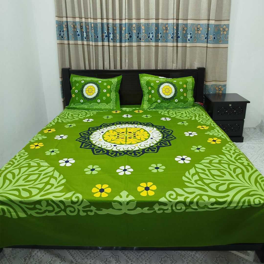 Luxury,3D,Design,Cotton,King,Size,Bedsheet