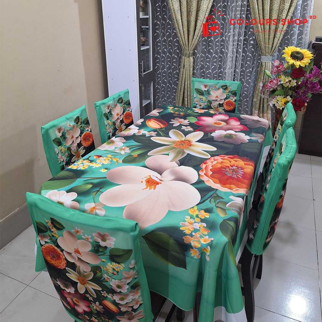 ৭,পিচ,এর,3D,প্রিন্টের,ডাইনিং,টেবিলের,কভার