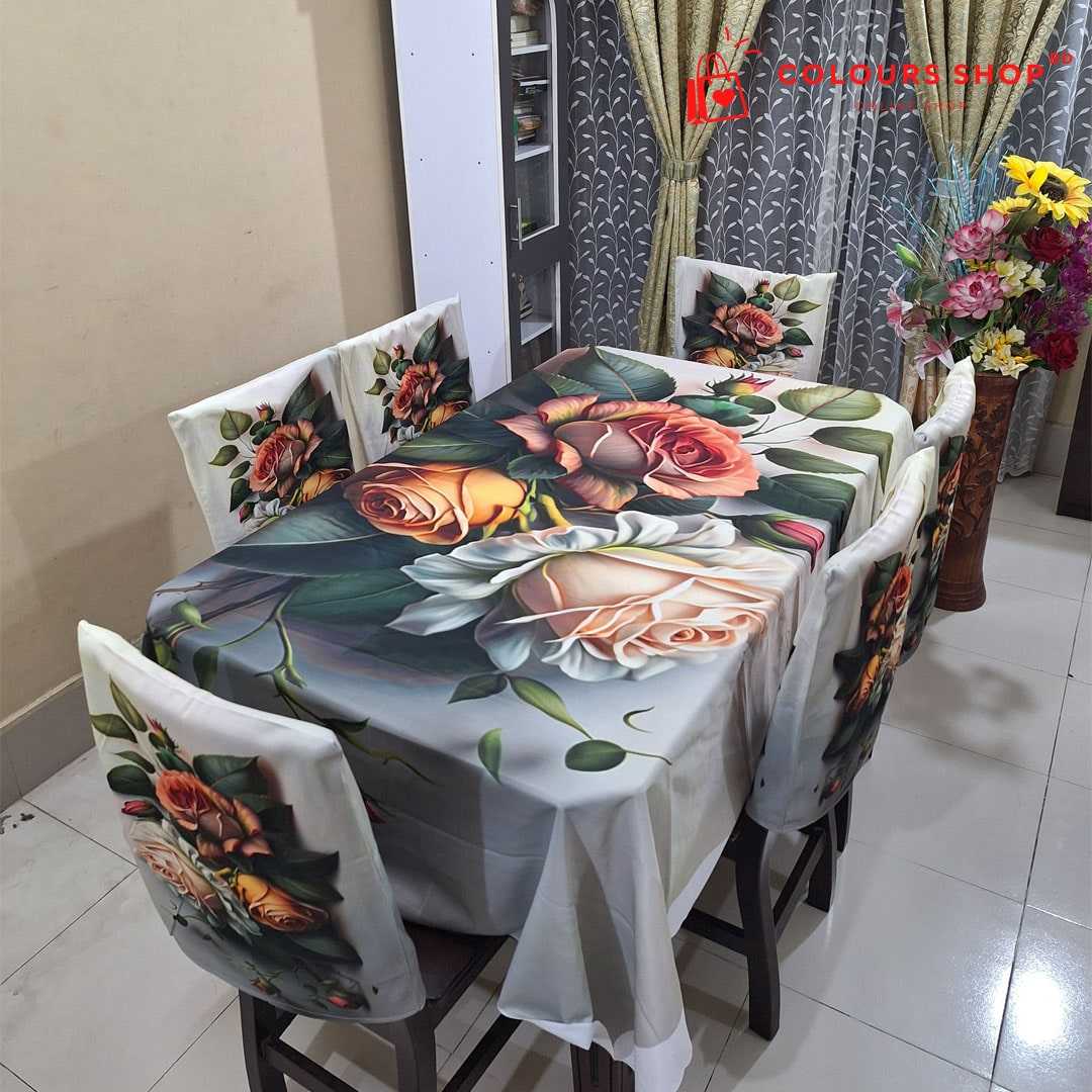 ৭,পিচ,এর,3D,প্রিন্টের,ডাইনিং,টেবিলের,কভার