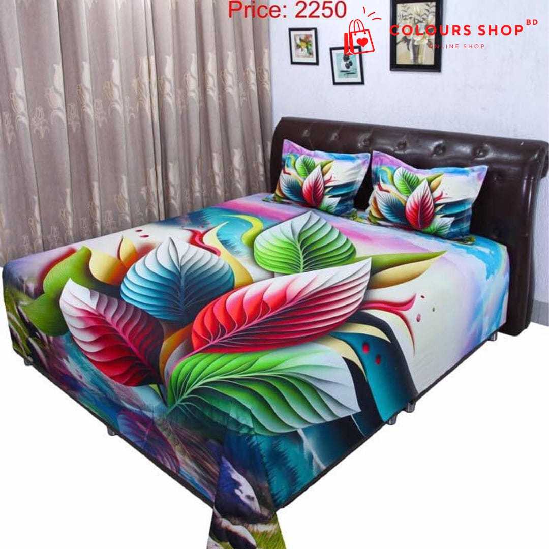 Luxury 3D Design Cotton King Size Classical HOME TEX Bedsheet