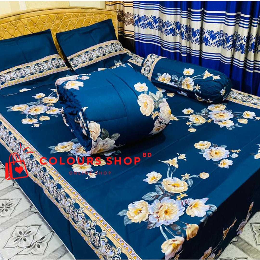 Luxury,Twill,Cotton,Fabrics,5ps,er,Comforter,Set