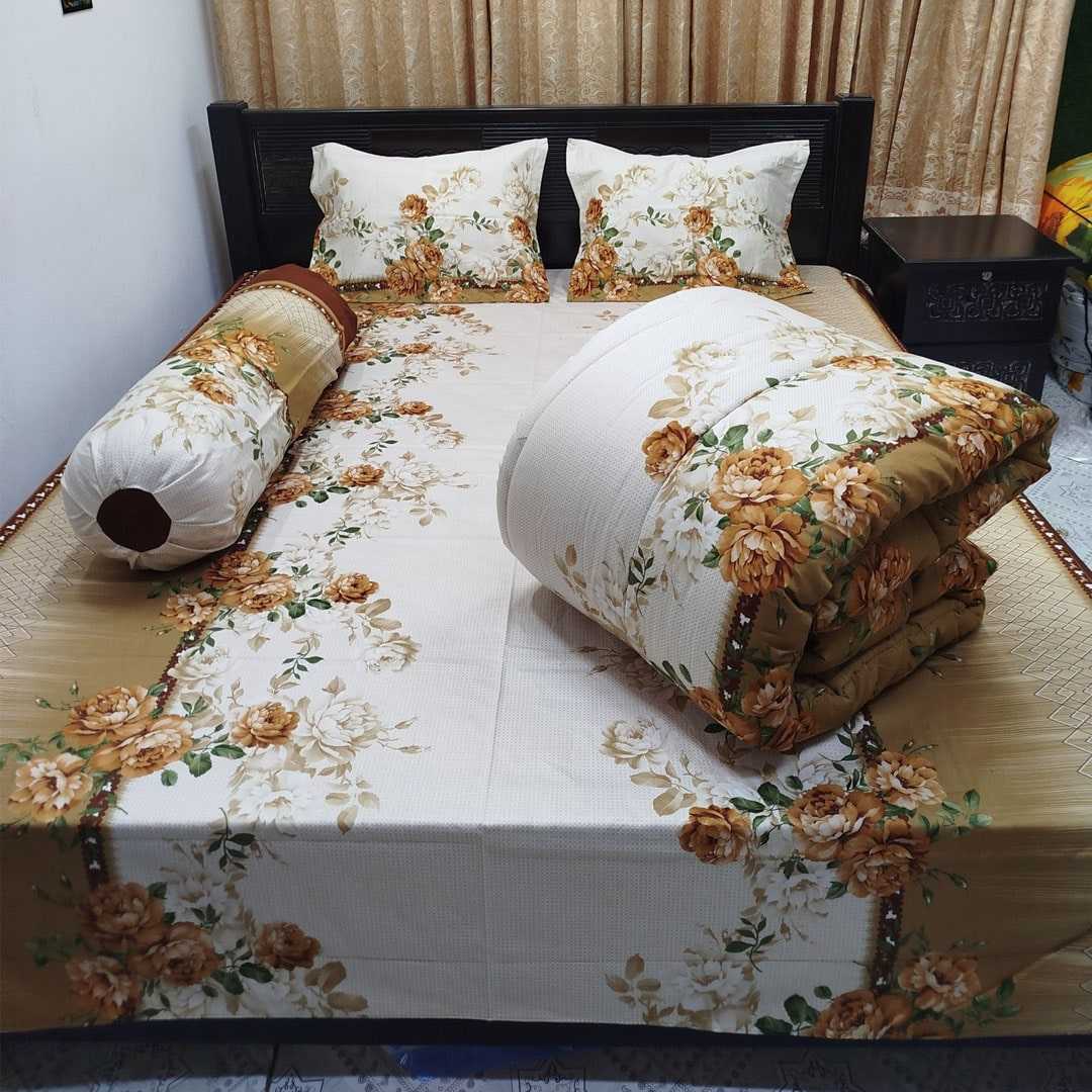 Luxury,Twill,Cotton,Fabrics,5ps,er,Comforter,Set