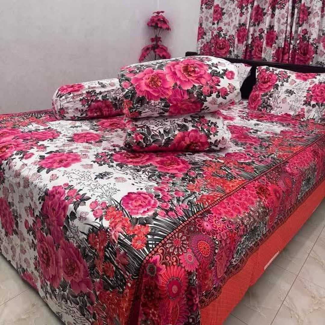 Luxury,Twill,Cotton,Fabrics,5ps,er,Comforter,Set