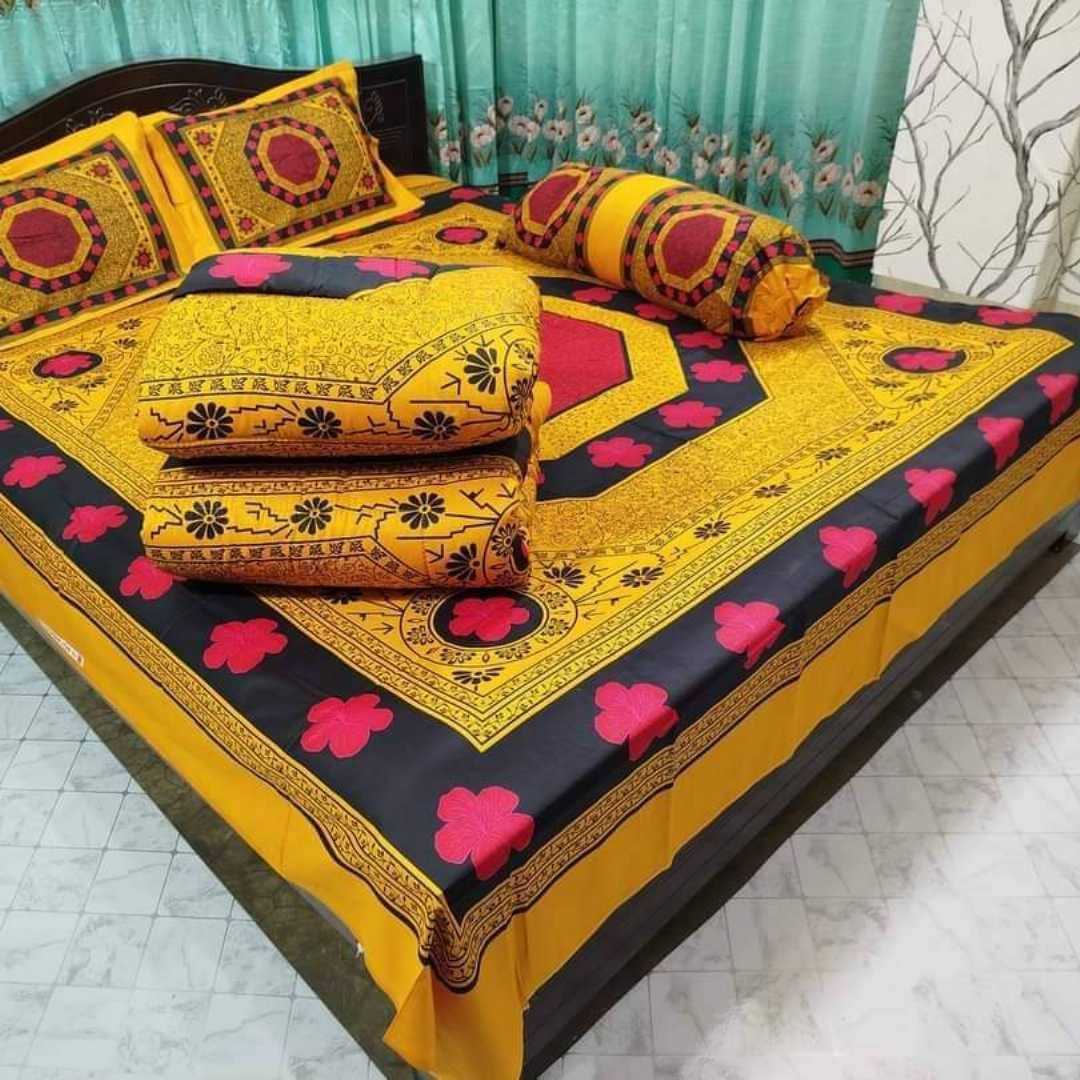 Luxury,Twill,Cotton,Fabrics,5ps,er,Comforter,Set