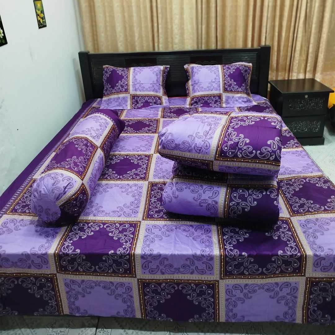 Luxury,Twill,Cotton,Fabrics,5ps,er,Comforter,Set