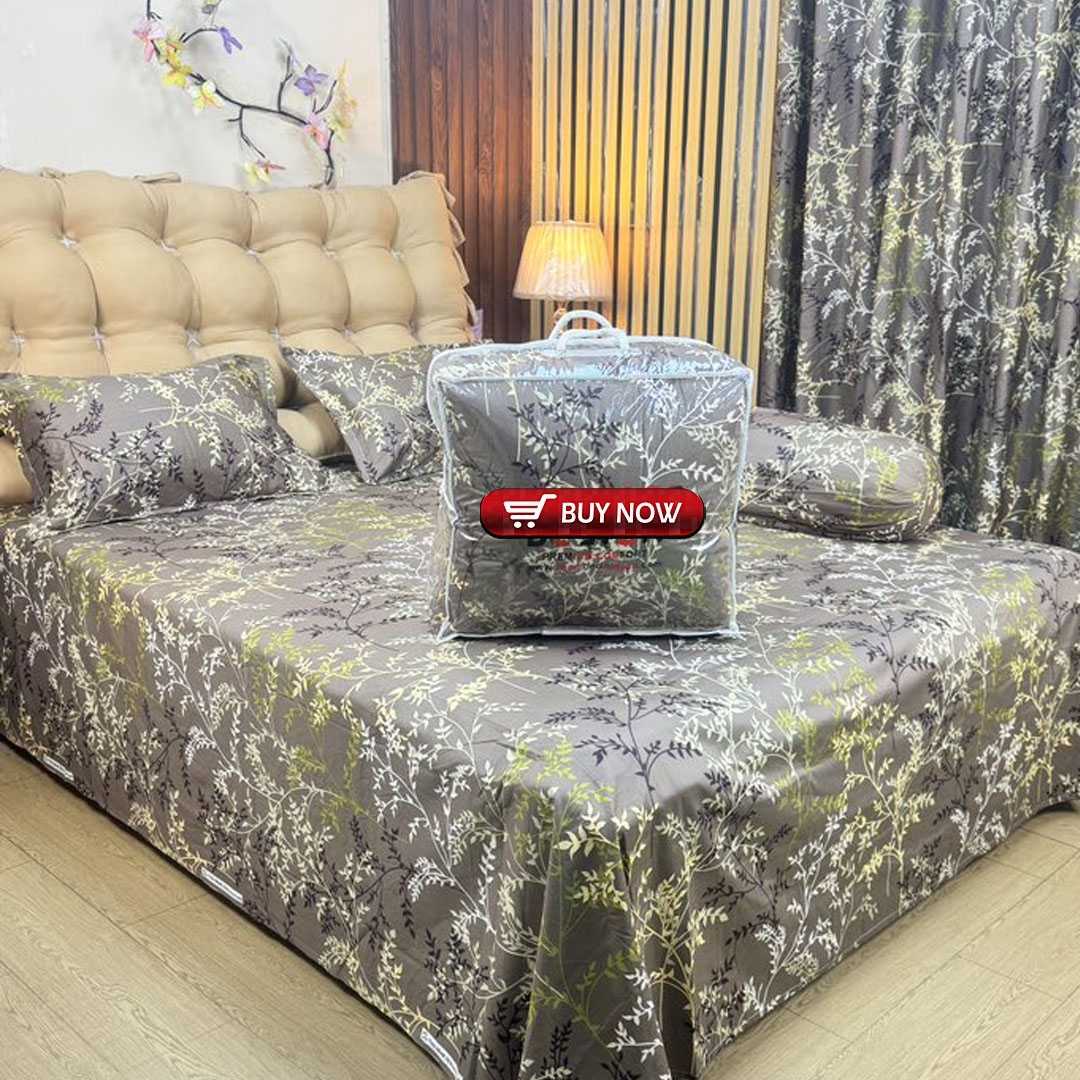 Luxury,Twill,Cotton,Fabrics,5ps,er,Comforter,Set