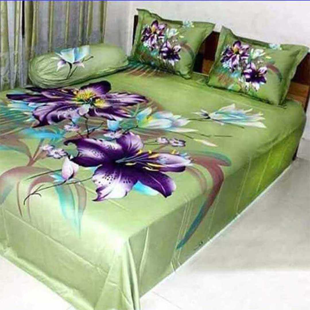 Luxury,3D,Design,Cotton,King,Size,Bedsheet