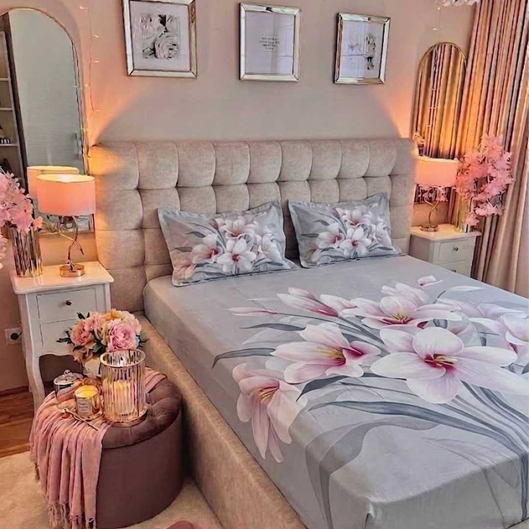 Luxury,3D,Design,Cotton,King,Size,HOME,TEX,Bedsheet