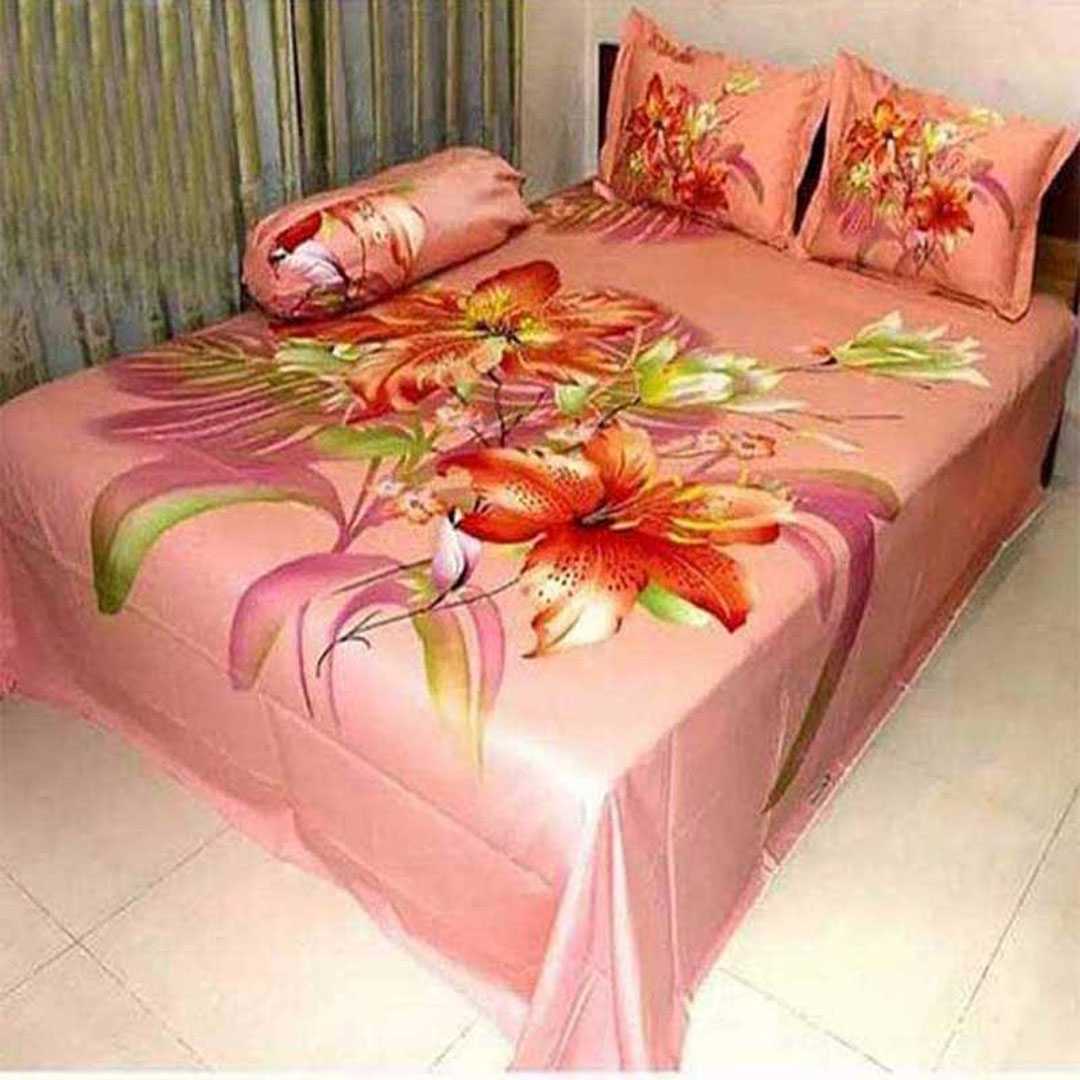 Luxury,3D,Design,Cotton,King,Size,Bedsheet