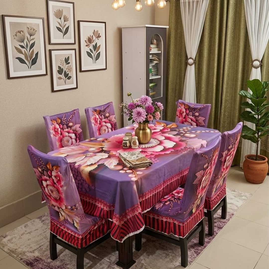Turkiya,velvet,kapor,Table,&,Chair,Cover,for,regular,Size