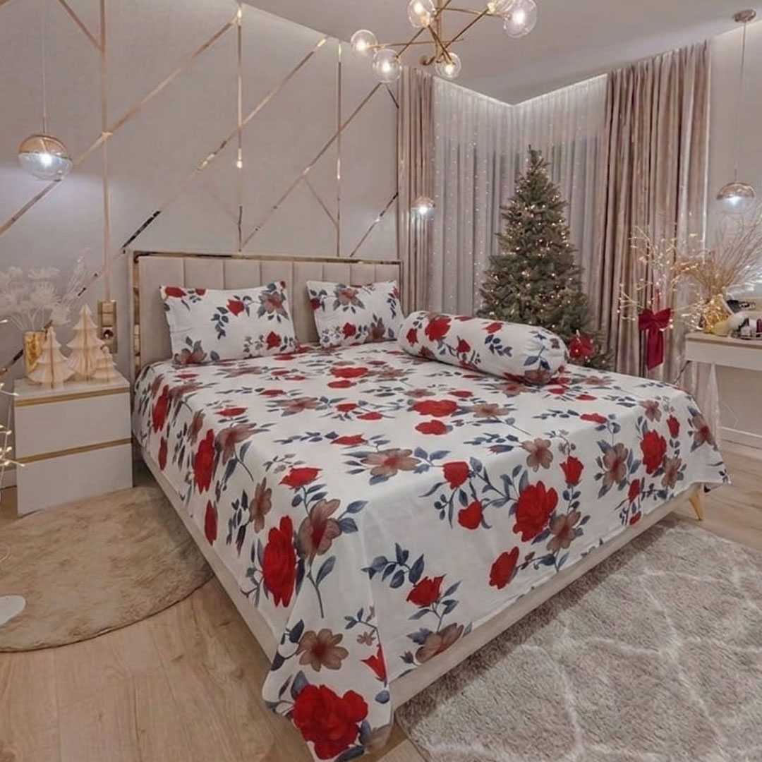 Luxury,Twill,Cotton,Bedsheet,–,King,Size