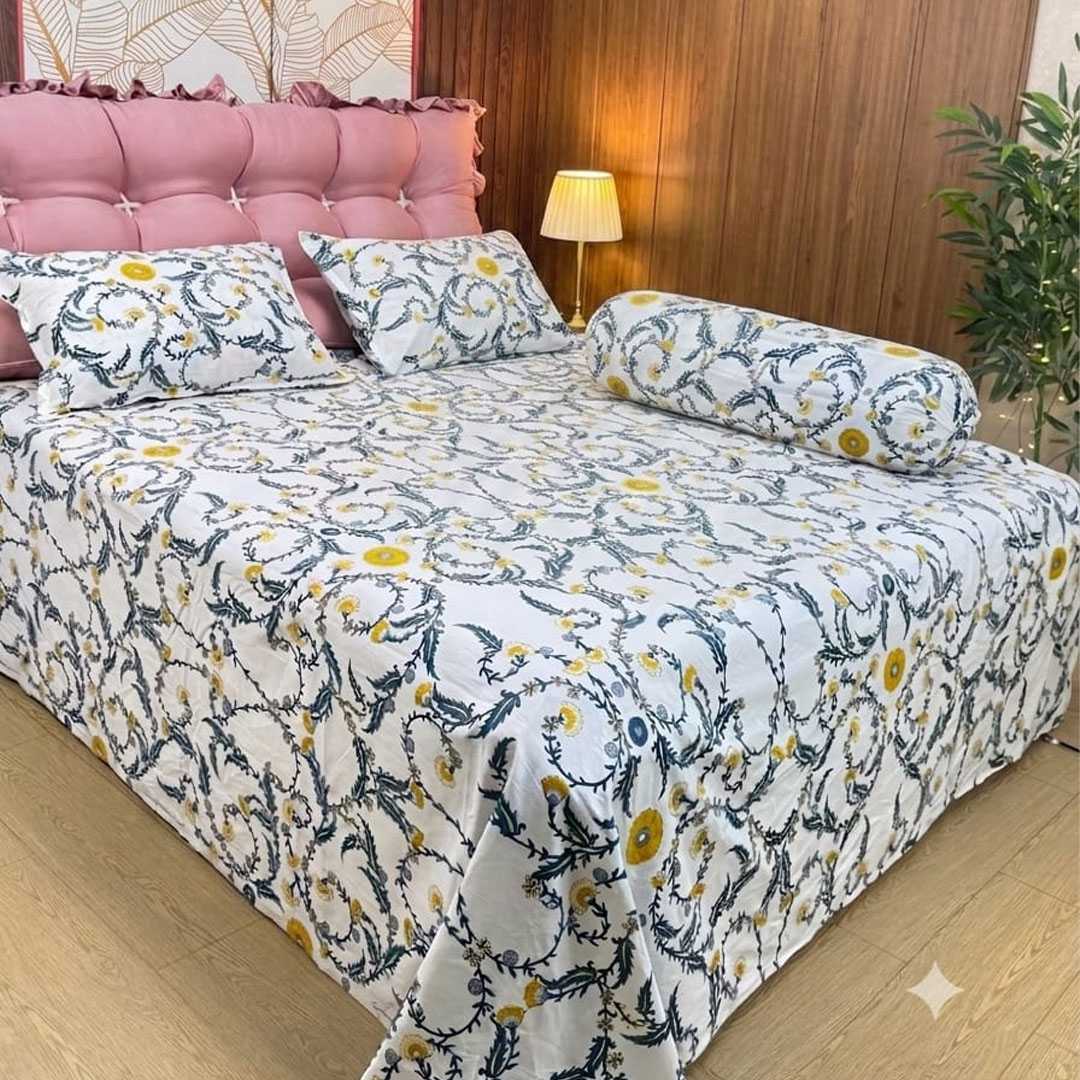 Luxury,Twill,Cotton,Bedsheet,–,King,Size