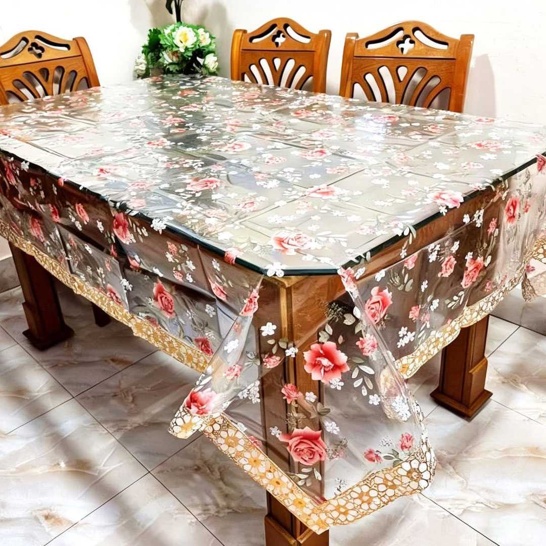 Transparent,Dining,Table,Mat,-7,fit/5,fit,-(,6,chiar,)