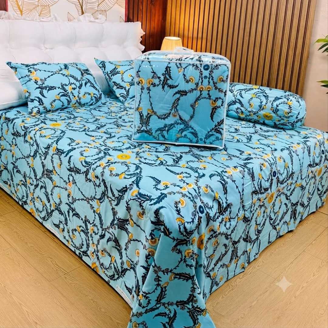 Premium,Quality,Luxury,Twill,Cotton,Fabrics,5ps,er,Comforter,Set,