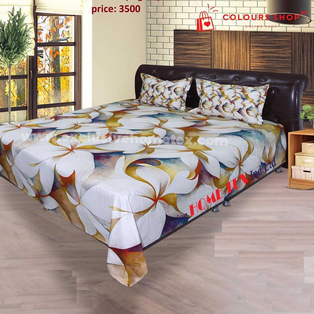 Luxury,3D,Design,Cotton,King,Size,Classical,HOME,TEX,Bedsheet,