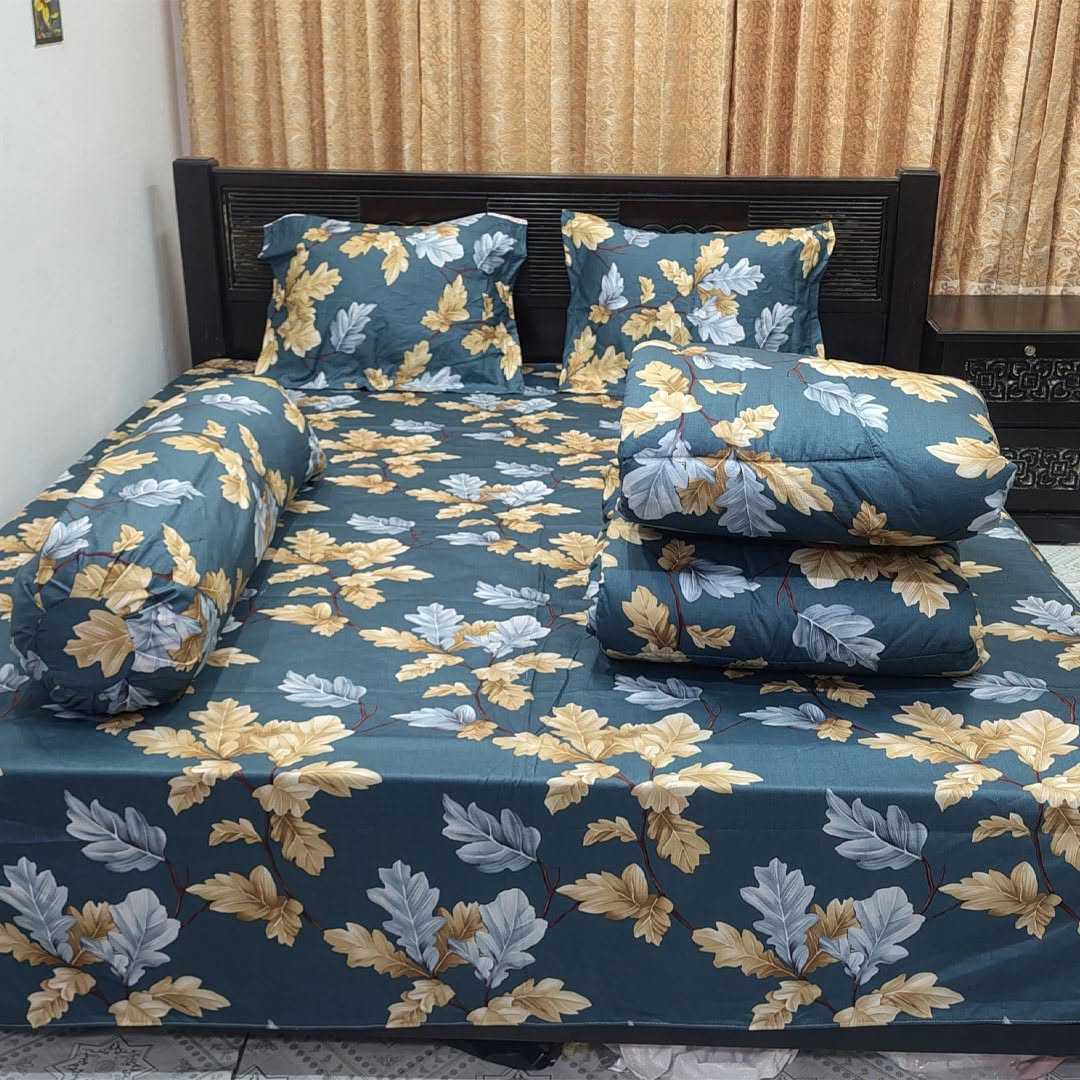Luxury,Twill,Cotton,Fabrics,5ps,er,Comforter,Set